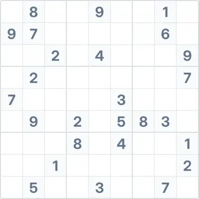 Судоку экспертной сложности №82