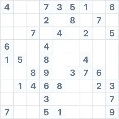Sudoku de difficulté moyenne n°83
