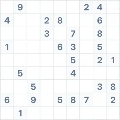Sudoku high difficulty №95