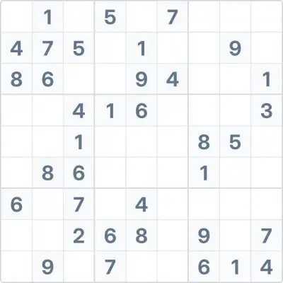 Sudoku de difficulté moyenne n°84