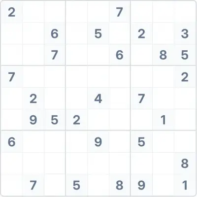 Sudoku expert difficulty №86