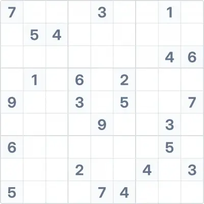 Судоку экспертной сложности №79