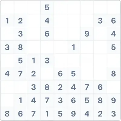 Судоку лёгкой сложности №76