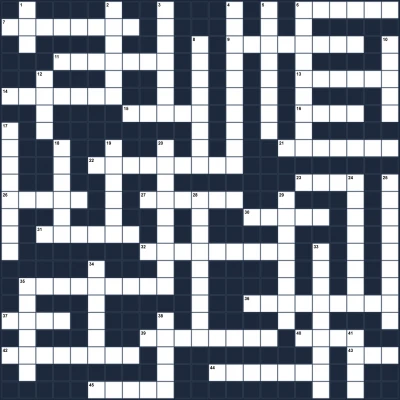 Winter holiday crossword