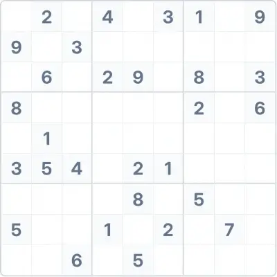 Sudoku high difficulty №93