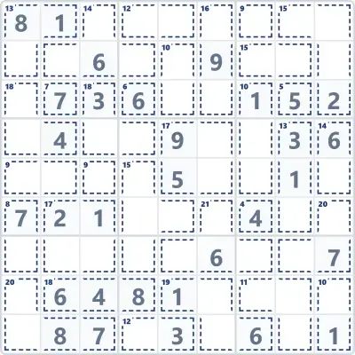 Killer sudoku №2