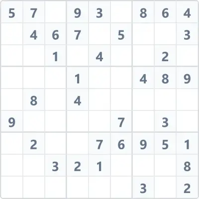Sudoku medium difficulty №97