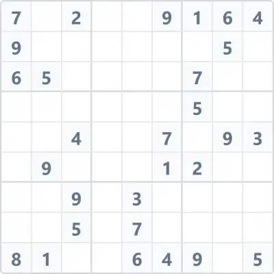 Судоку высокой сложности №111