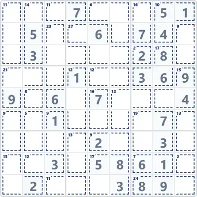 Killer sudoku №3