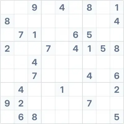 Sudoku high difficulty №104