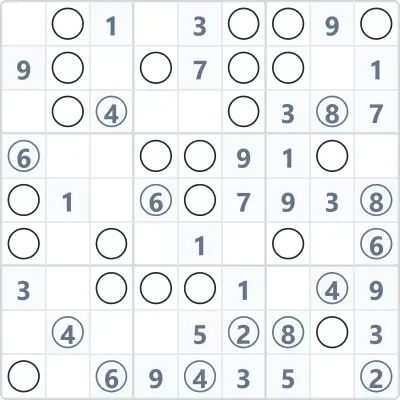 Odd-Even sudoku №6