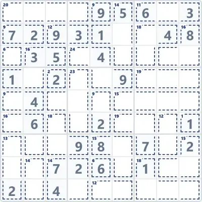 Killer sudoku №1