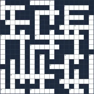 Crossword of the Day - Terribly delicious treats from a witch's kitchen 19x19
