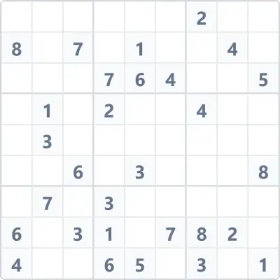 Sudoku hoher Schwierigkeitsgrad Nr. 113