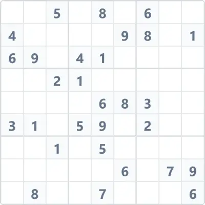 Sudoku high difficulty №107