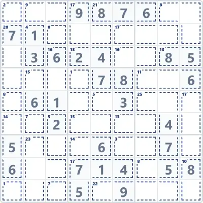Killer sudoku №5