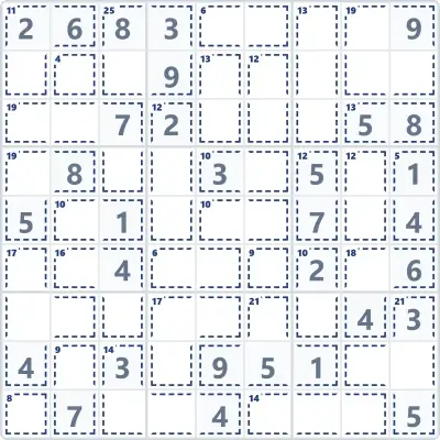 Killer sudoku №4
