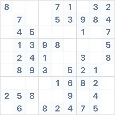 Sudoku easy difficulty №87