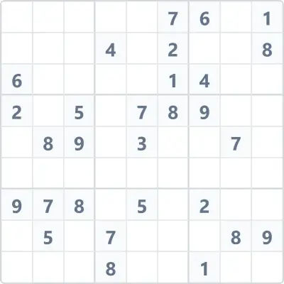 Sudoku hoher Schwierigkeitsgrad Nr. 116