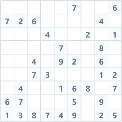 Судоку середньої складності №113