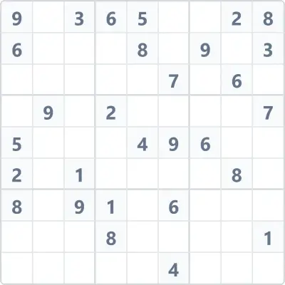 Sudoku high difficulty №119
