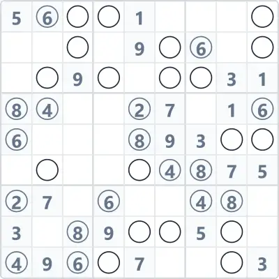 Gerade-Ungerade-Sudoku Nr. 12