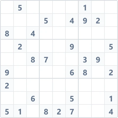 Sudoku high difficulty №122