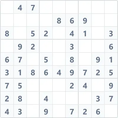 Судоку легкої складності №105
