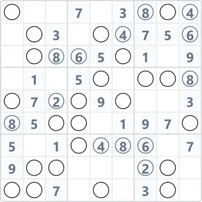 Gerade-Ungerade-Sudoku Nr. 20