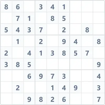 Sudoku leichter Schwierigkeitsgrad Nr. 110