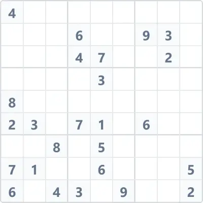 Судоку экспертной сложности №125