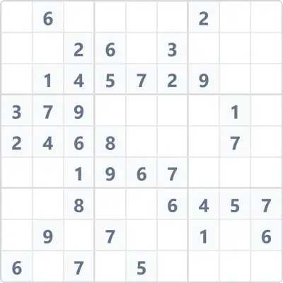 Судоку средней сложности №117
