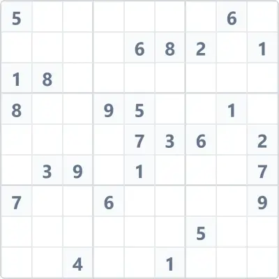 Судоку экспертной сложности №127